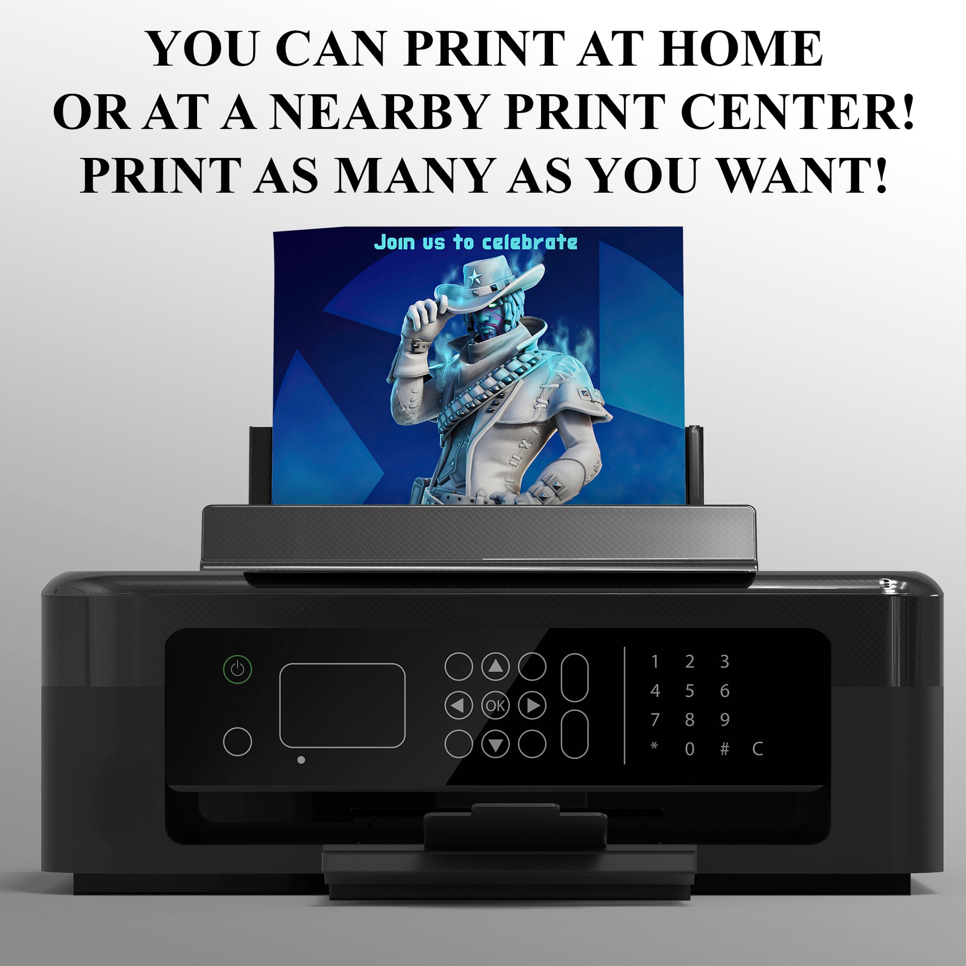 Fortnite Deadfire Birthday Invitations - CreativeRino