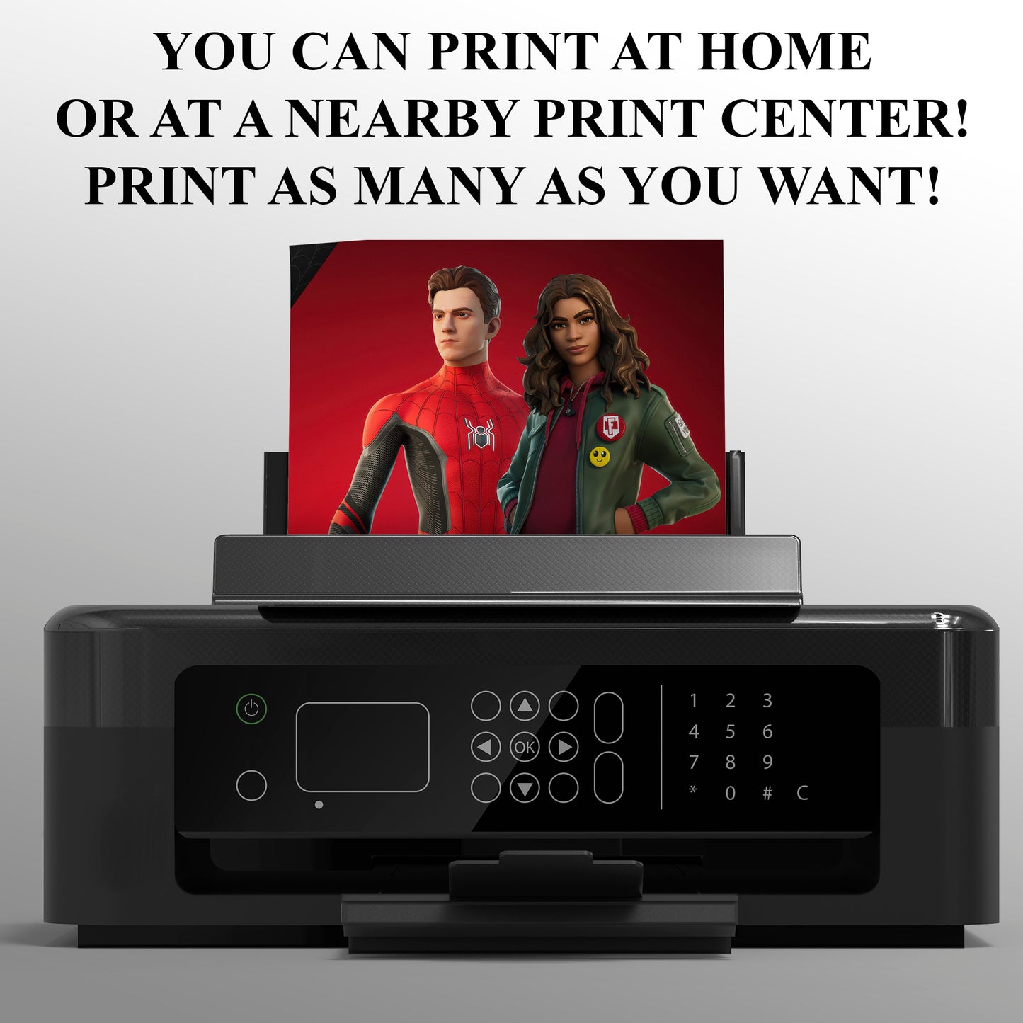 Spiderman X Gwen Stacy Fortnite X Marvel Invitations - CreativeRino