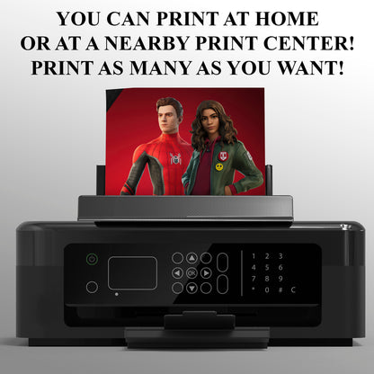 Spiderman X Gwen Stacy Fortnite X Marvel Invitations - CreativeRino