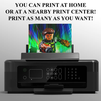 Lego Fortnite The Hunter Birthday Invitation - CreativeRino