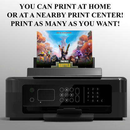 Fortnite Chapter 2 Season 6 Battle Pass Birthday Invitation - CreativeRino