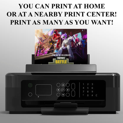 Fortnite X Adidas Birthday Invitation - CreativeRino