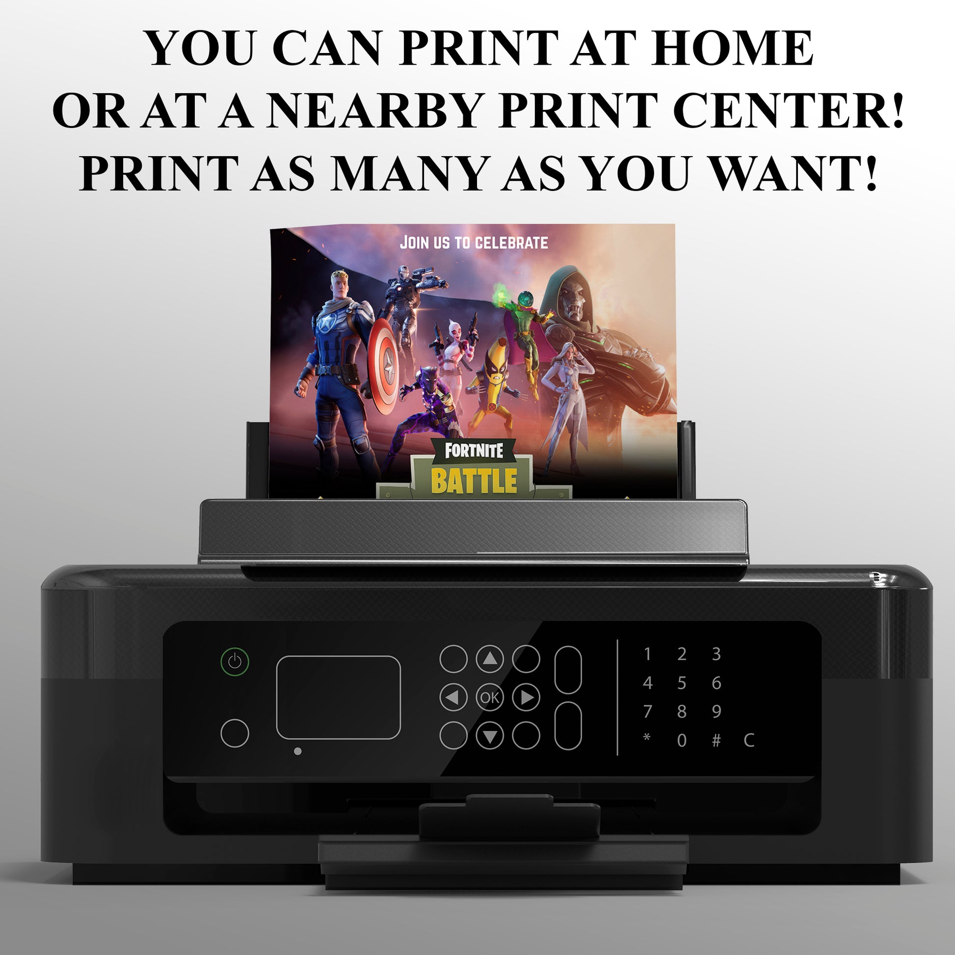 Fortnite Chapter 5 Absolute Doomsday Birthday Invitation - CreativeRino