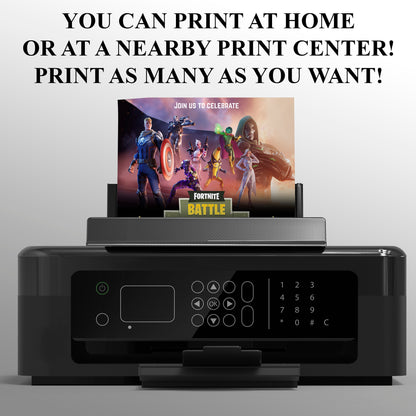 Fortnite Chapter 5 Absolute Doomsday Birthday Invitation - CreativeRino