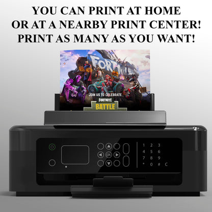 Fortnite Chapter 3 Season 2 Resistance Birthday Invitation - CreativeRino