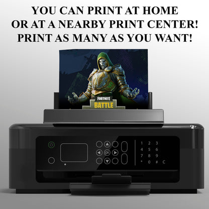 Doctor Doomsday Fortnite Birthday Invitation - CreativeRino