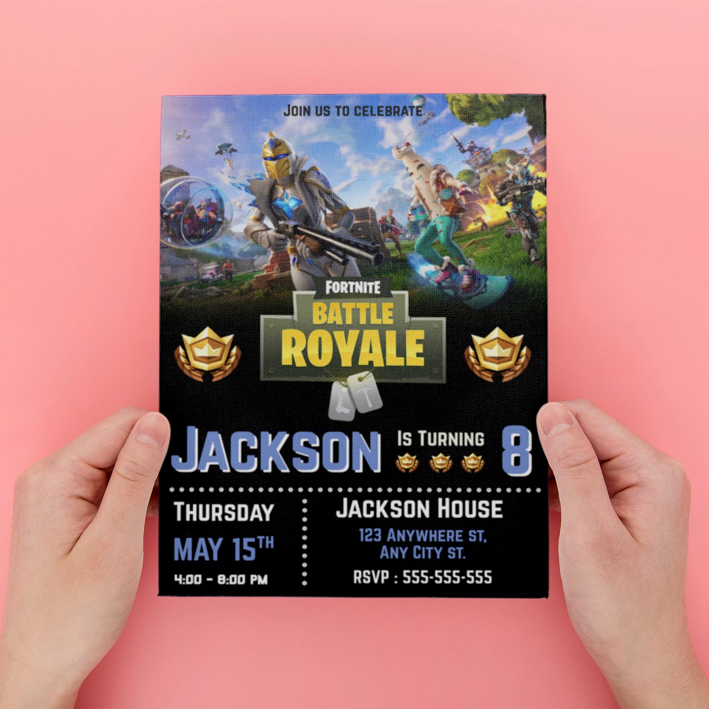 Fortnite Og Is Back Birthday Invitation - CreativeRino