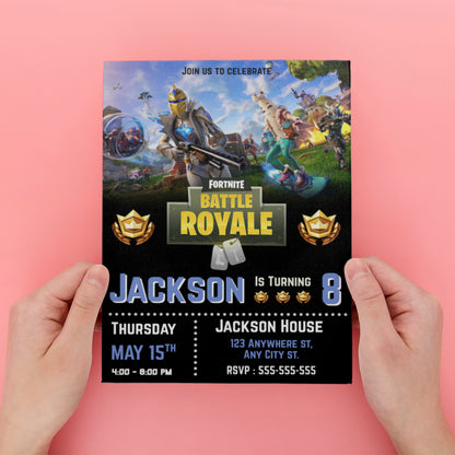 Fortnite Og Is Back Birthday Invitation - CreativeRino