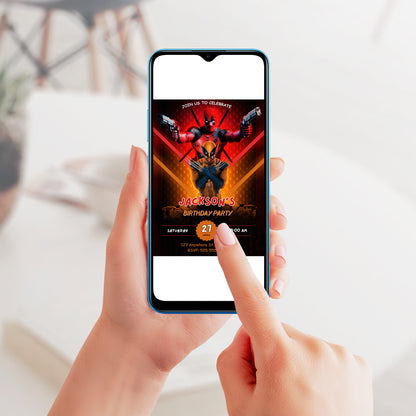 Deadpool & Wolverine Birthday Invitation Template - CreativeRino