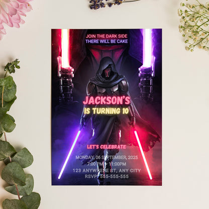 Star Wars Birthday Invitation Template - CreativeRino