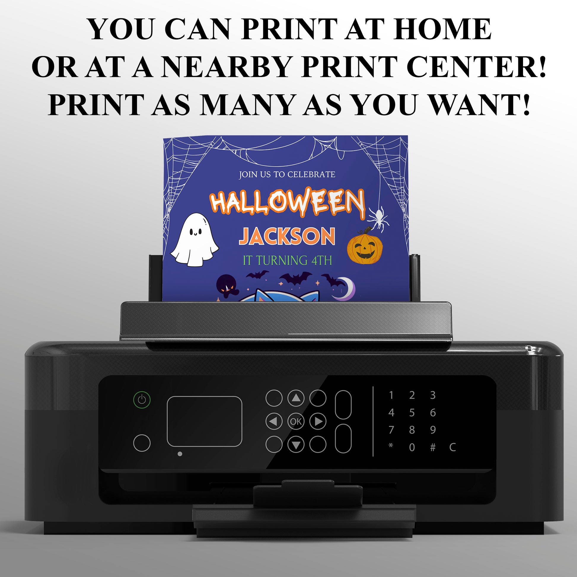 Editable Sonic Halloween Birthday Invite - CreativeRino