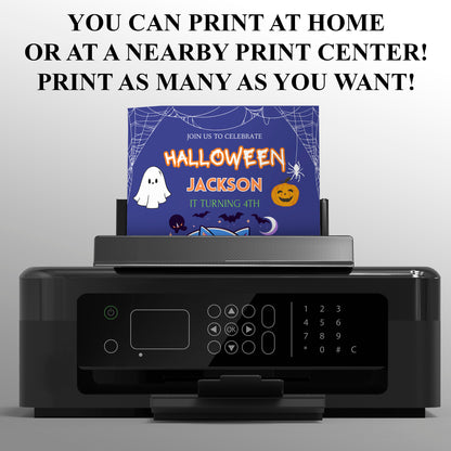 Editable Sonic Halloween Birthday Invite - CreativeRino
