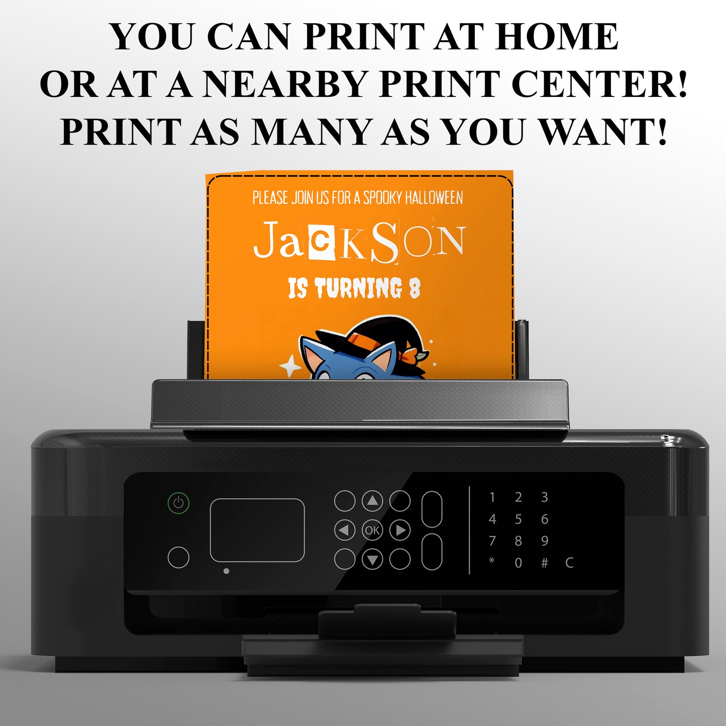 Super Sonic Halloween Birthday Invite - CreativeRino