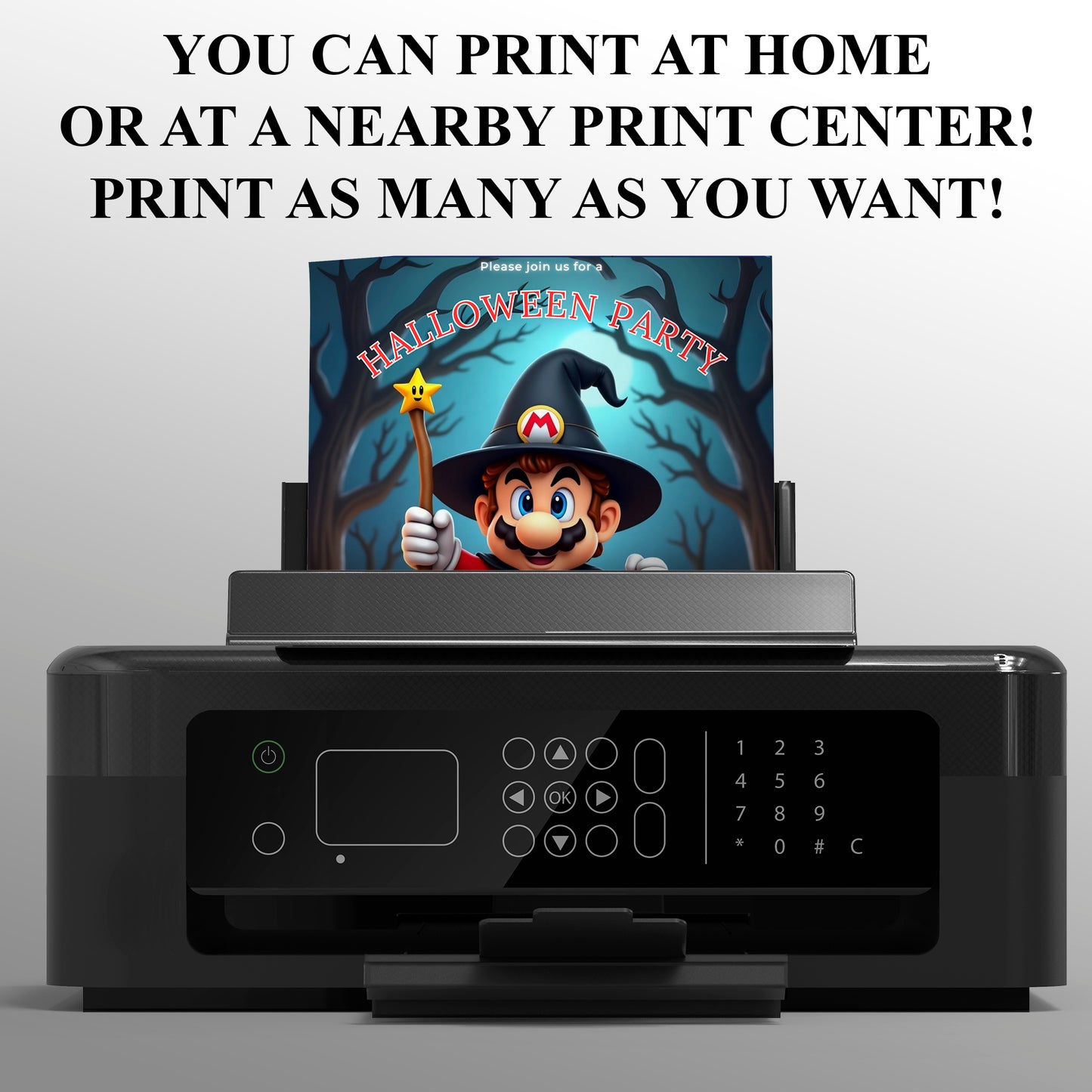 Super Mario Halloween Party Invitation - CreativeRino