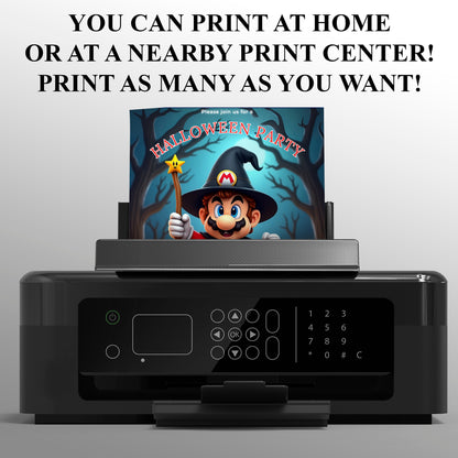 Super Mario Halloween Party Invitation - CreativeRino
