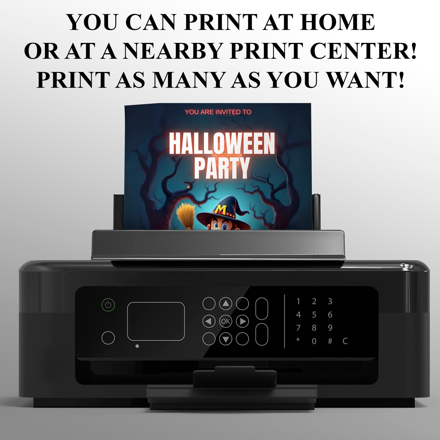 Spooky Super Mario Halloween Party Invitation - CreativeRino