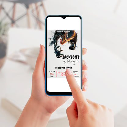 Venom The Last Dance Birthday Invitation Template - CreativeRino