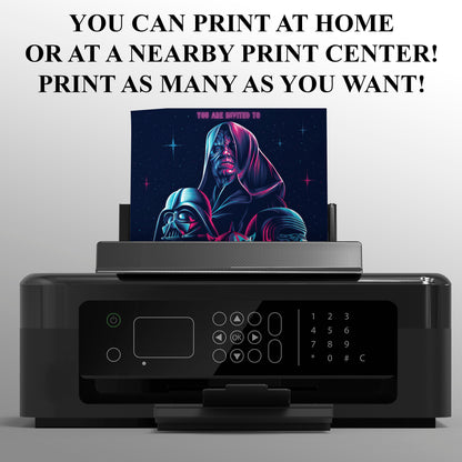 Star Wars Birthday Invitation Template - CreativeRino