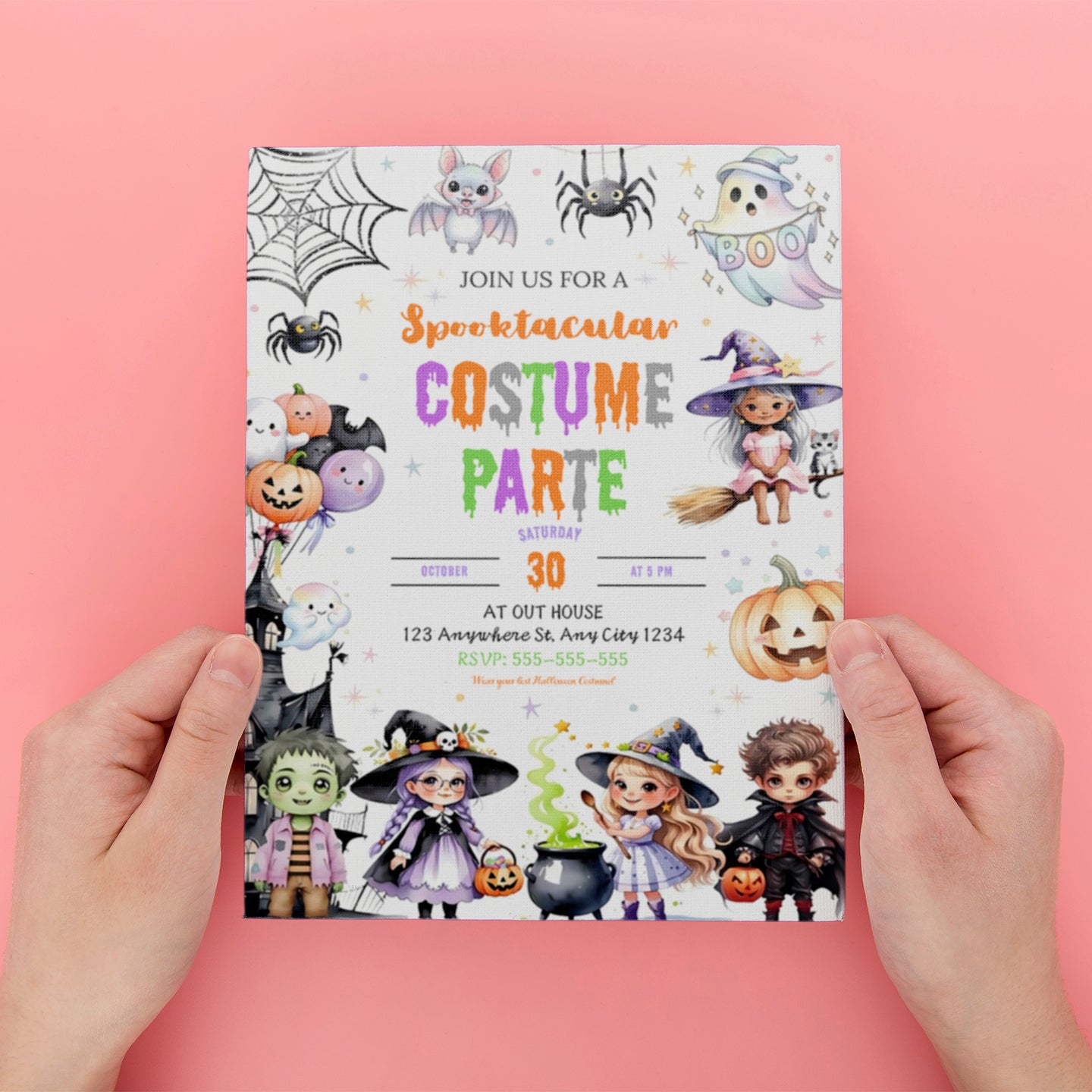 Halloween Costume Party Invitation Template - CreativeRino