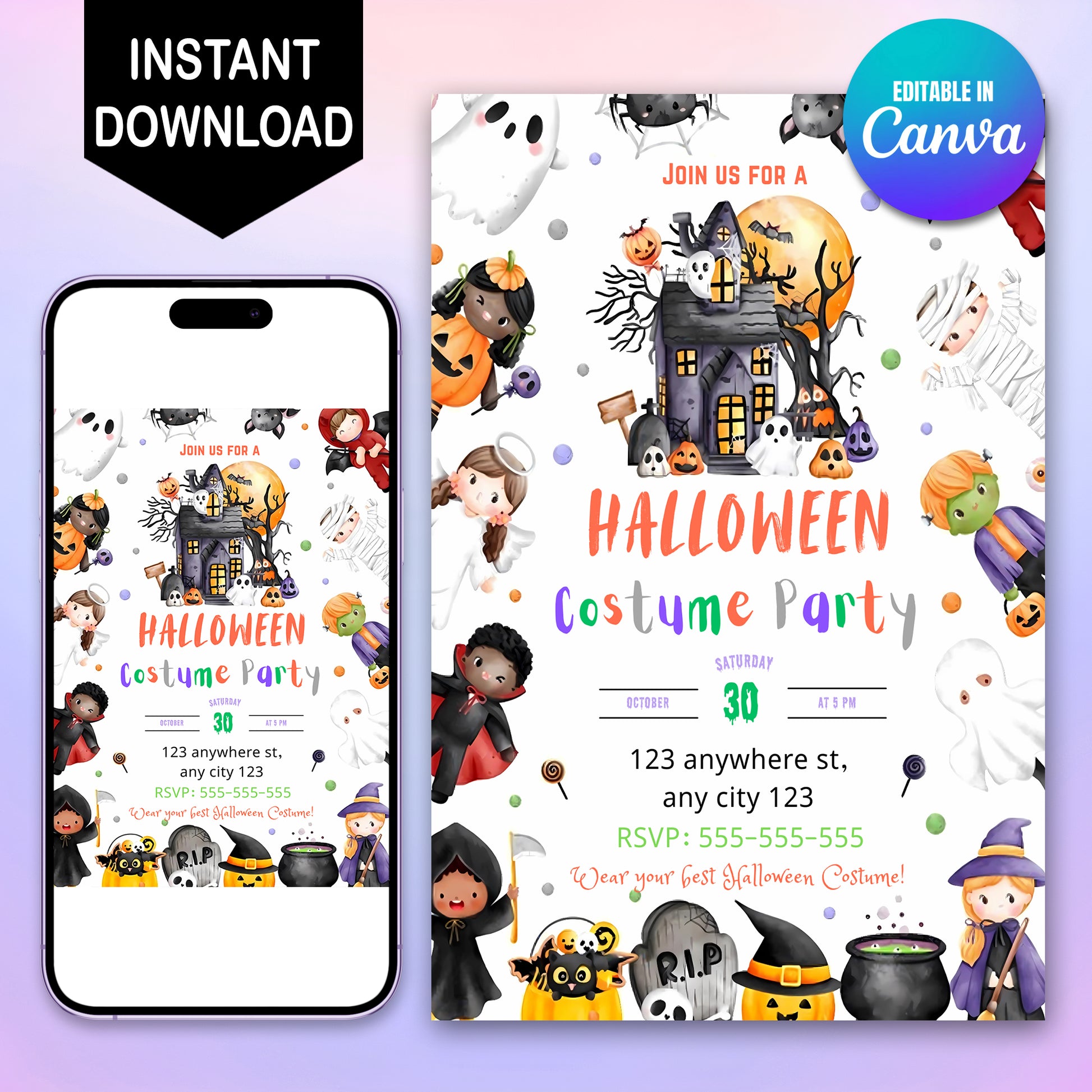 Halloween  Costume Party Template - CreativeRino