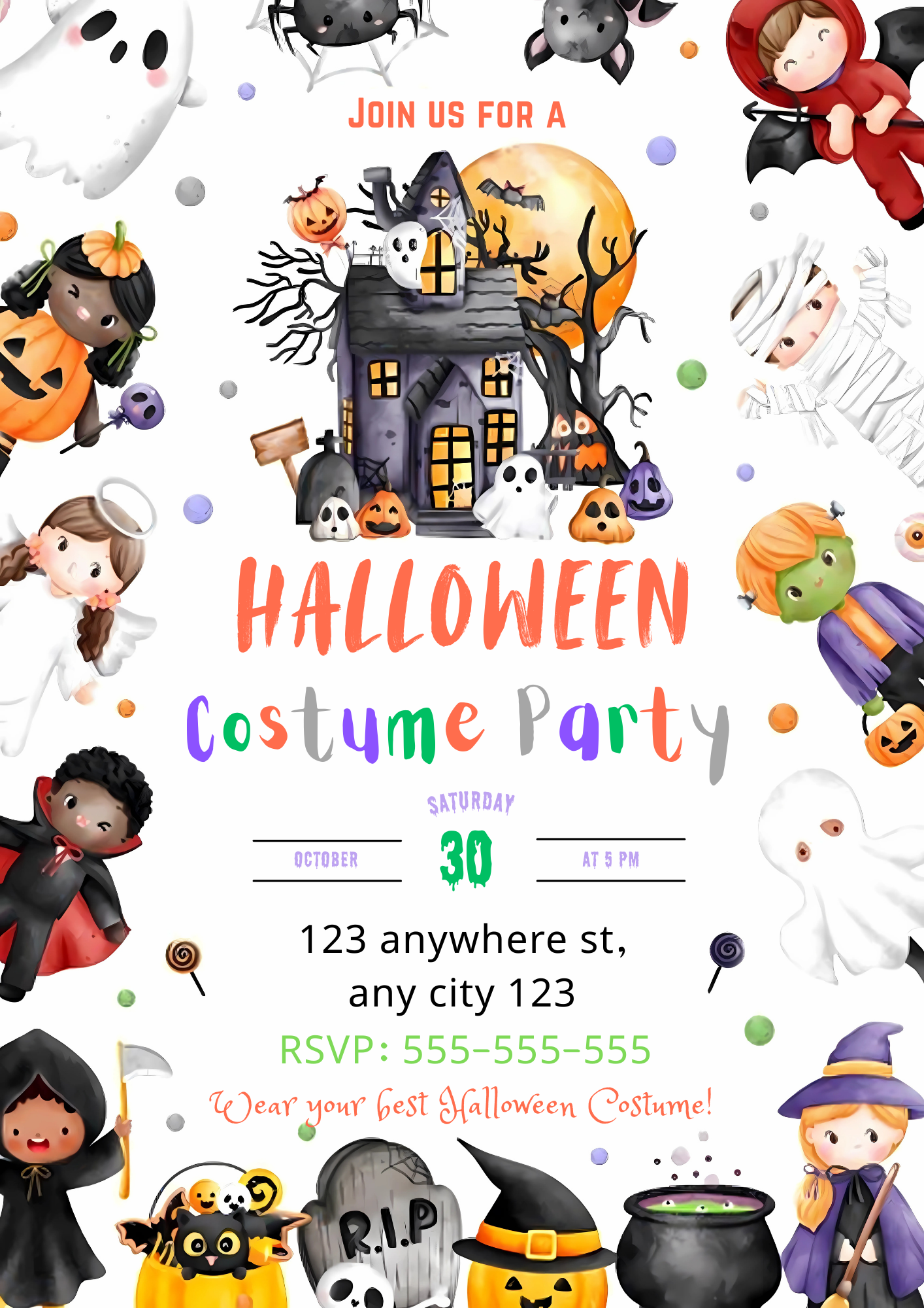 Halloween  Costume Party Template - CreativeRino