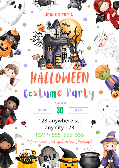 Halloween  Costume Party Template - CreativeRino