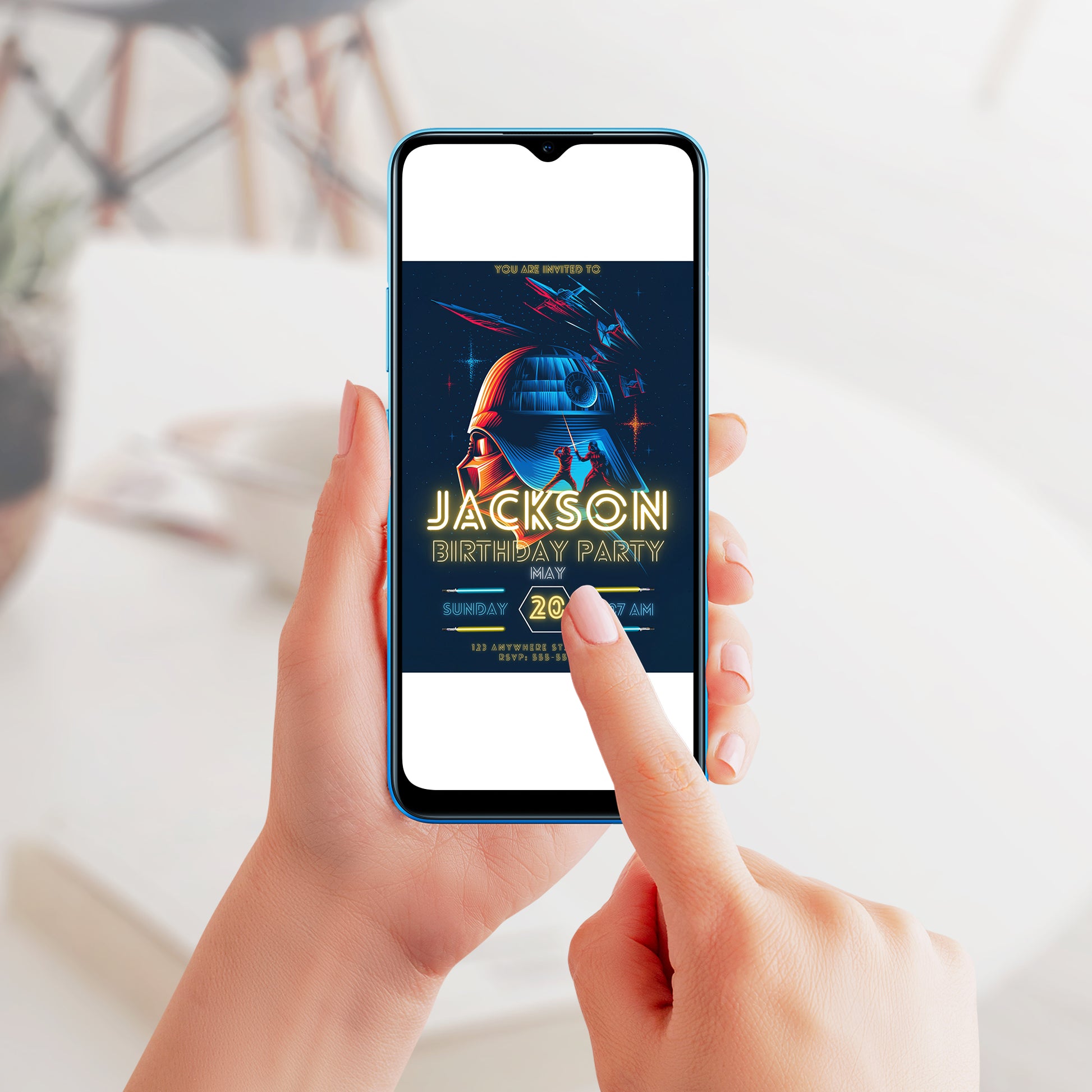 Star Wars Birthday Invitation Template - CreativeRino