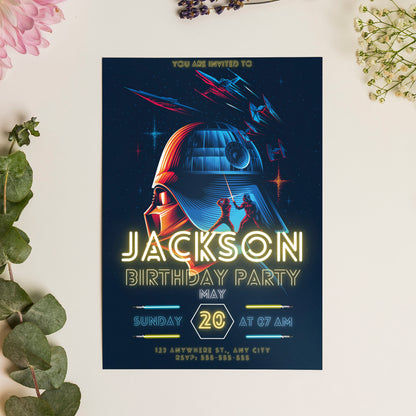Star Wars Birthday Invitation Template - CreativeRino