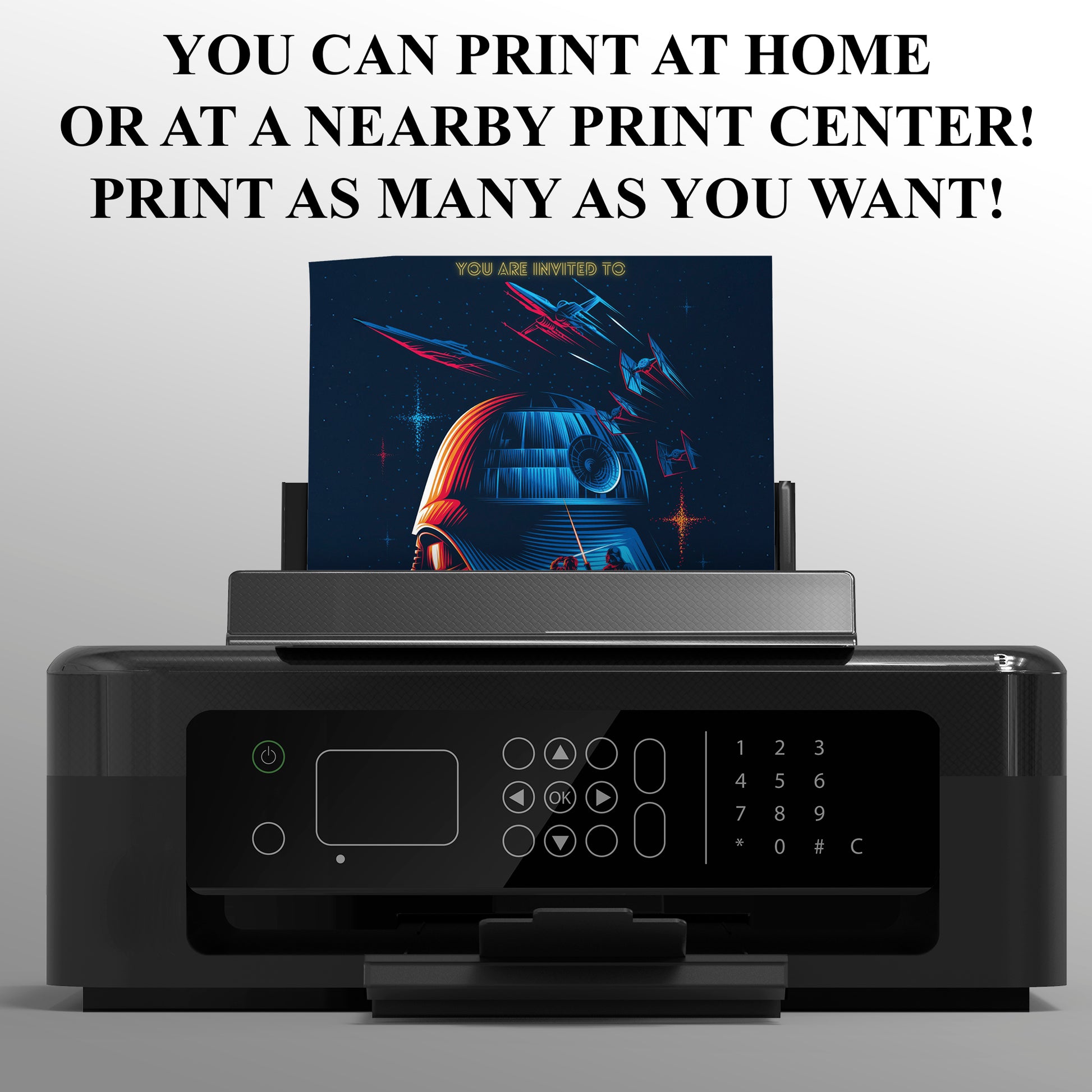 Star Wars Birthday Invitation Template - CreativeRino