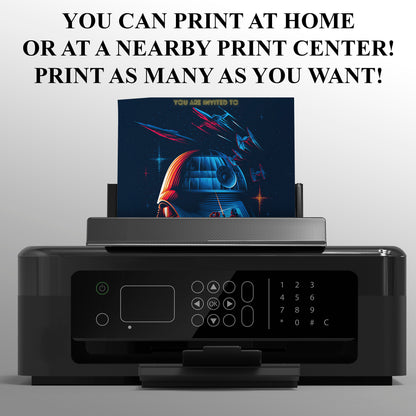 Star Wars Birthday Invitation Template - CreativeRino