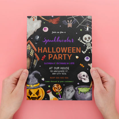 Spooktacular Halloween Party Invitation - CreativeRino