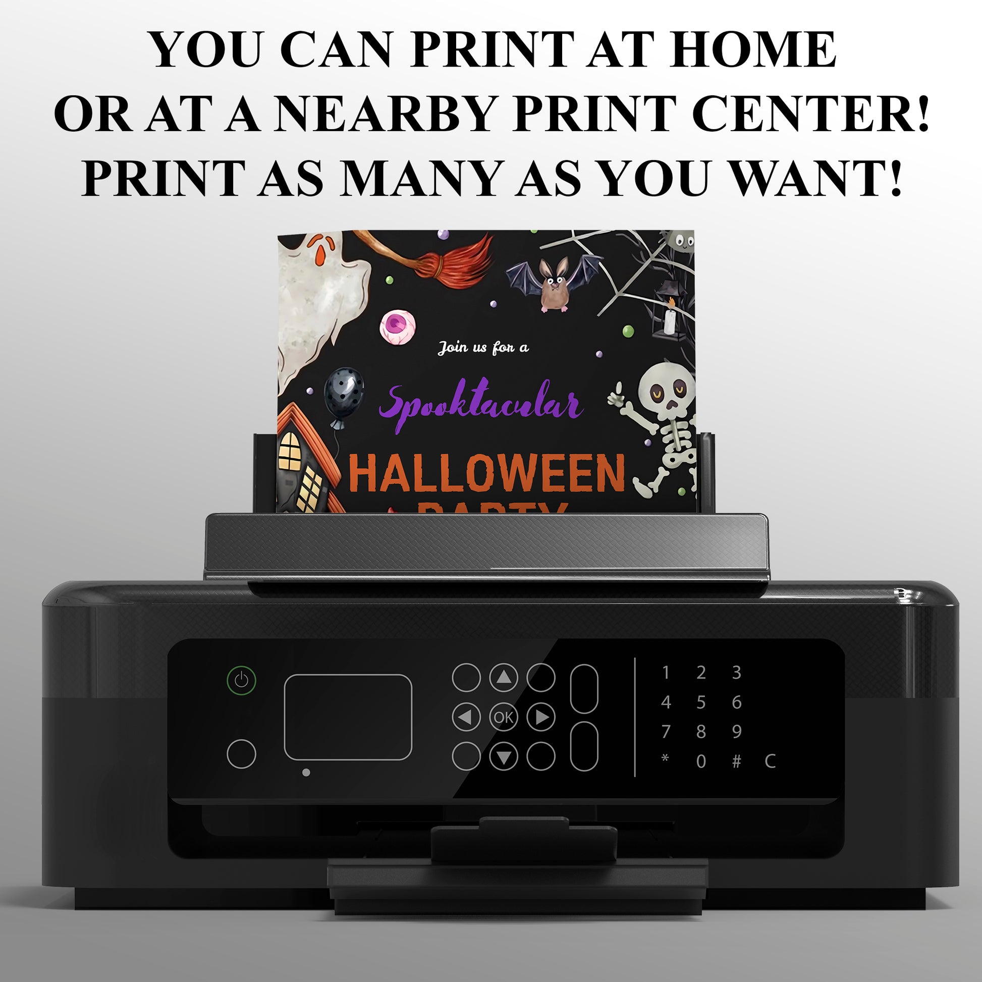 Spooktacular Halloween Party Invitation - CreativeRino
