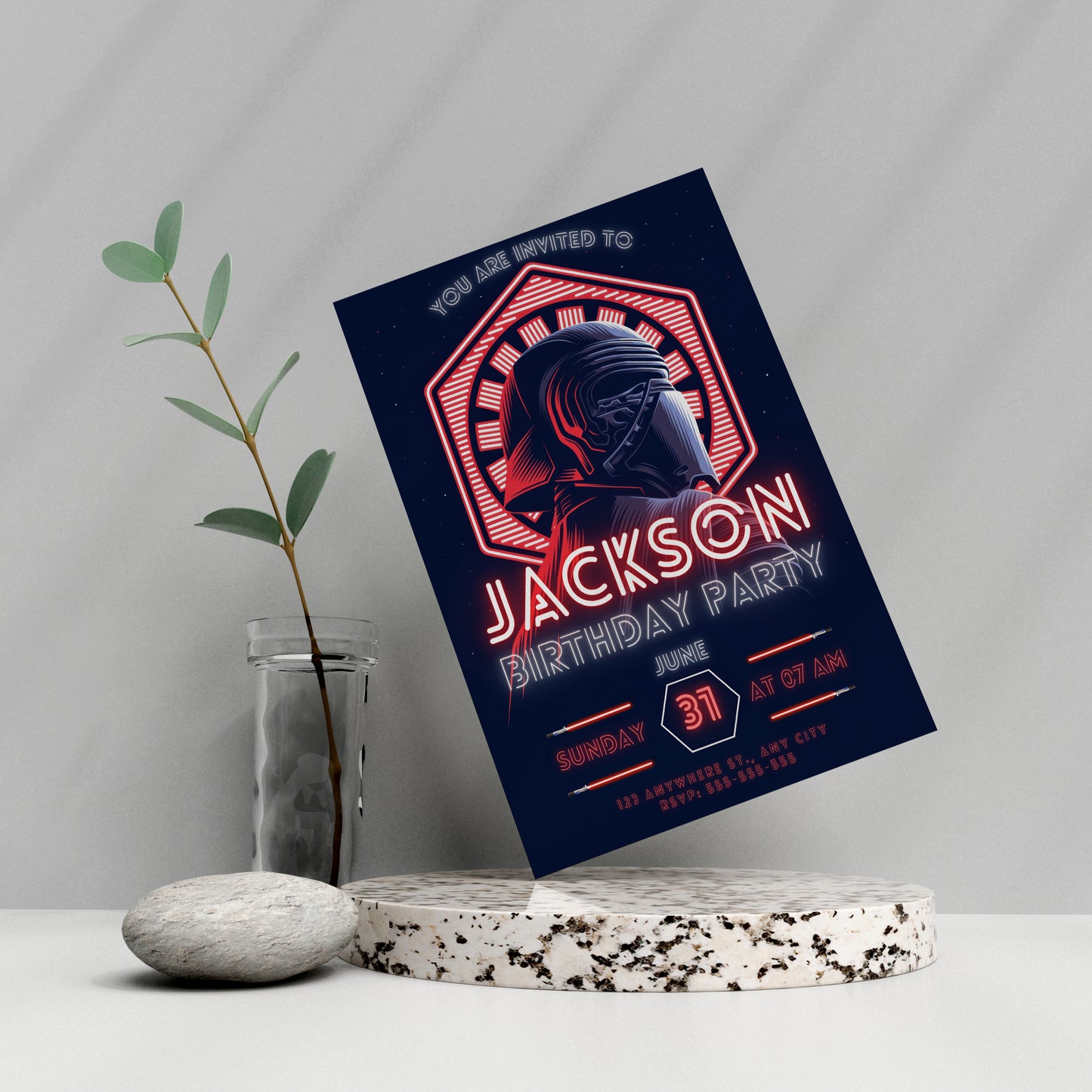 Star Wars Birthday Invitation Template - CreativeRino