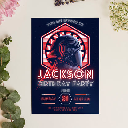 Star Wars Birthday Invitation Template - CreativeRino