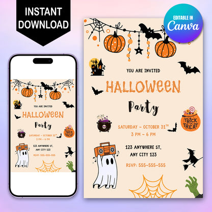 Halloween Party Invitation - CreativeRino