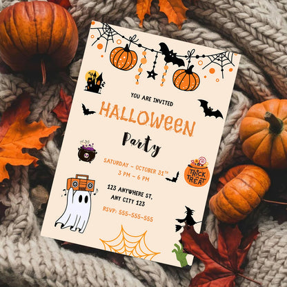 Halloween Party Invitation - CreativeRino