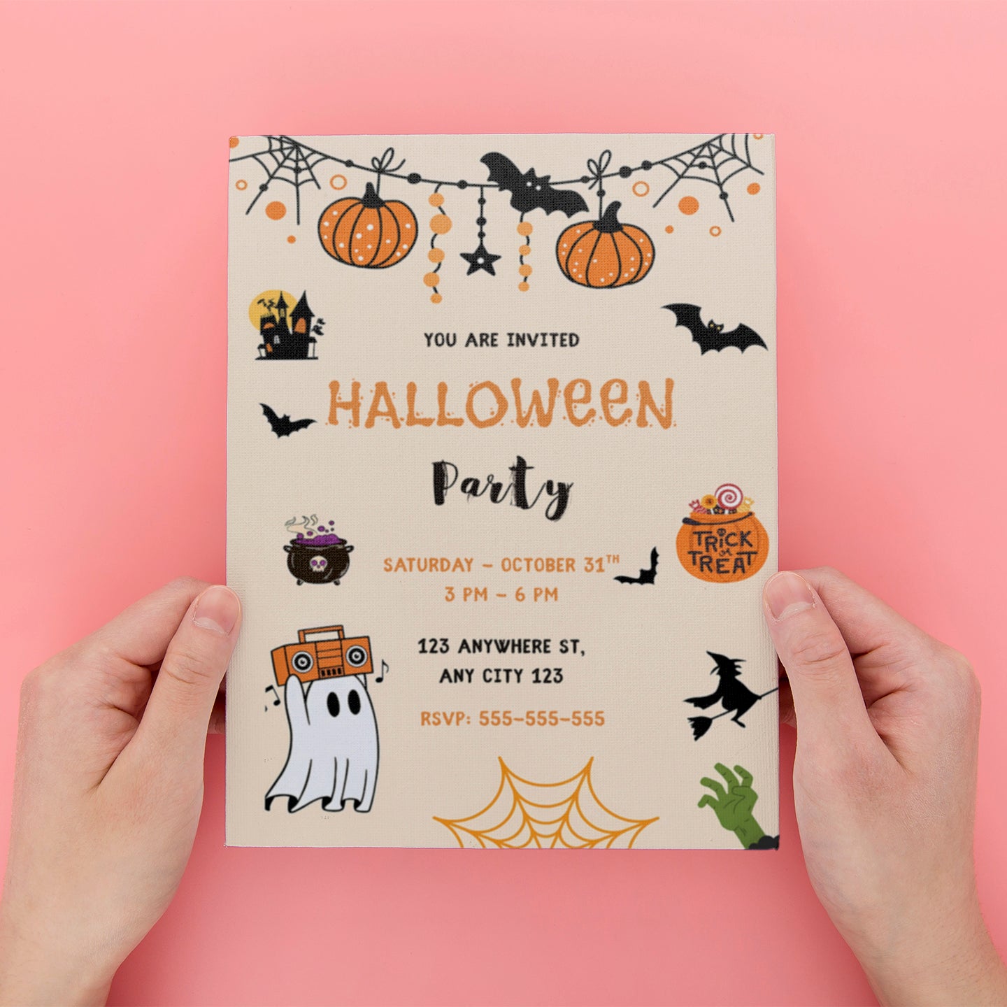 Halloween Party Invitation - CreativeRino