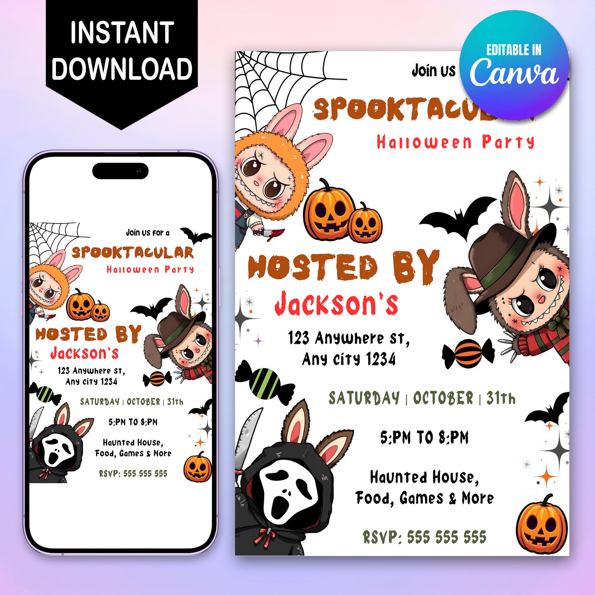 Labubu Spooktacular Halloween Party - CreativeRino