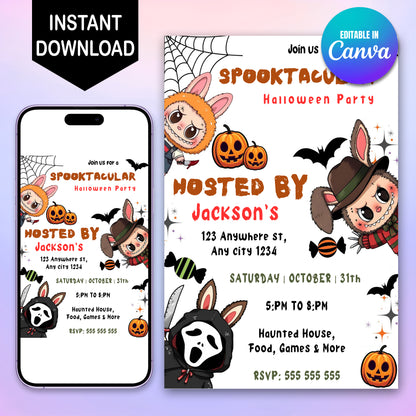 Labubu Spooktacular Halloween Party - CreativeRino