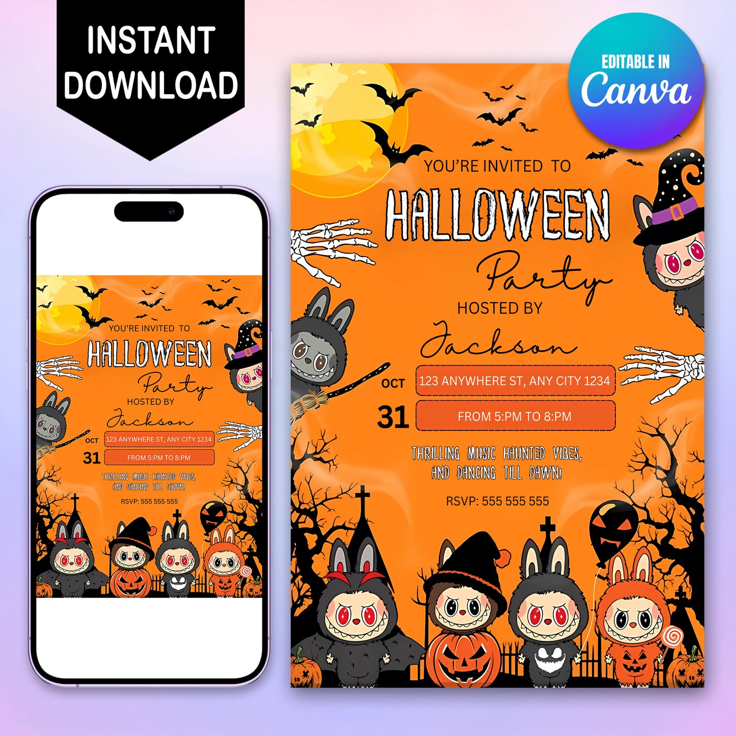 Labubu Halloween Party - CreativeRino