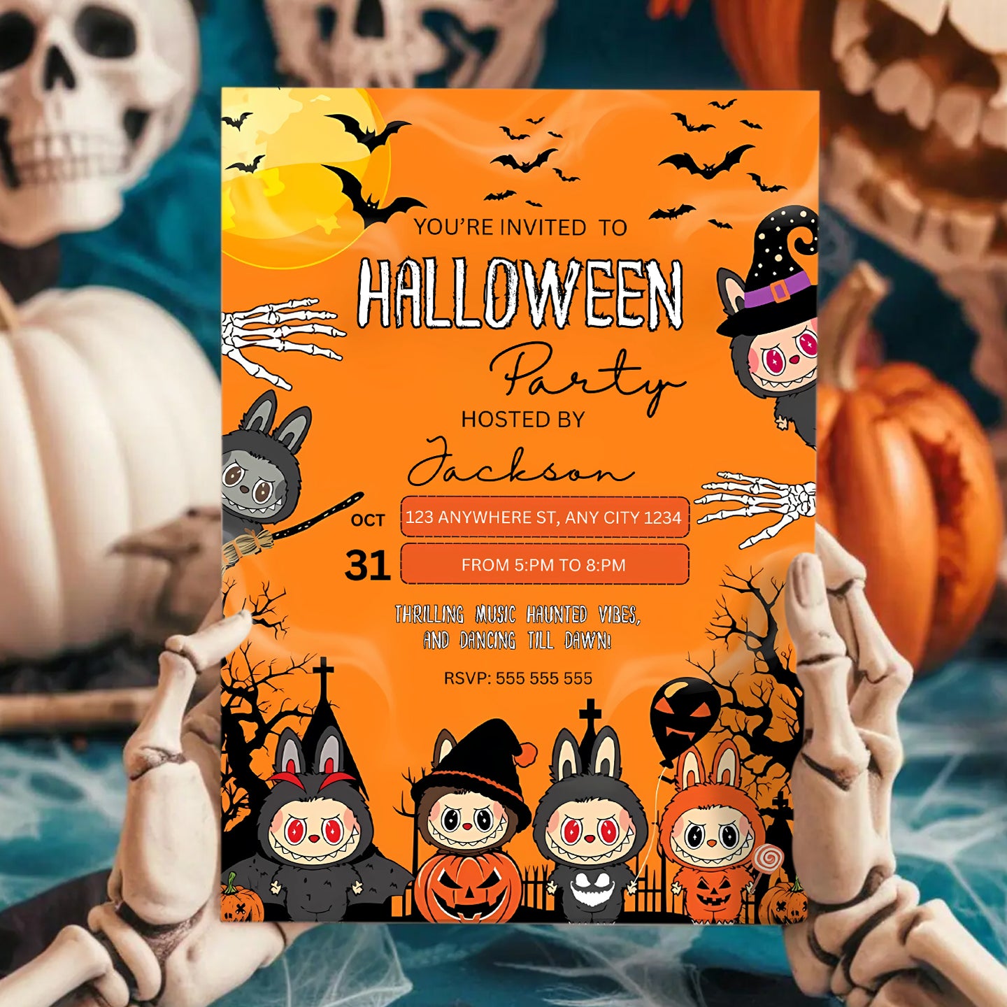 Labubu Halloween Party - CreativeRino