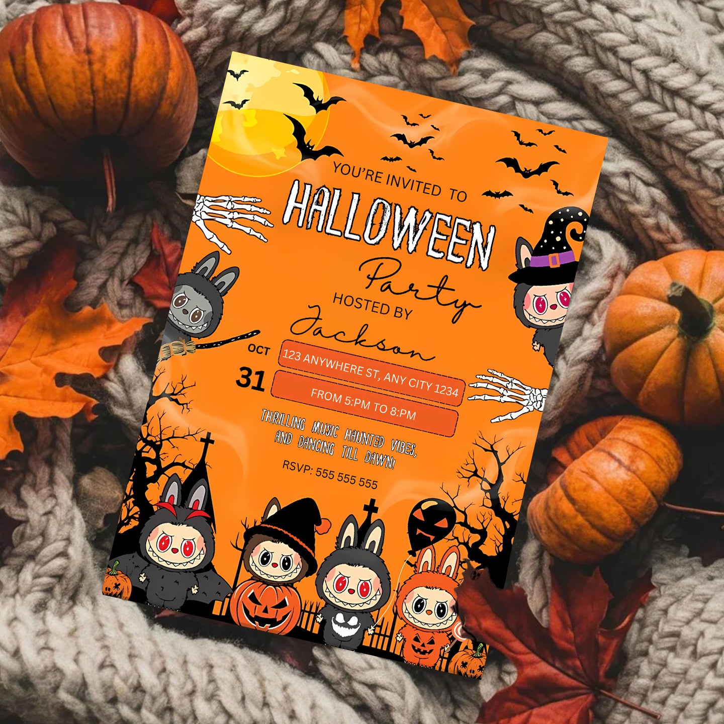 Labubu Halloween Party - CreativeRino