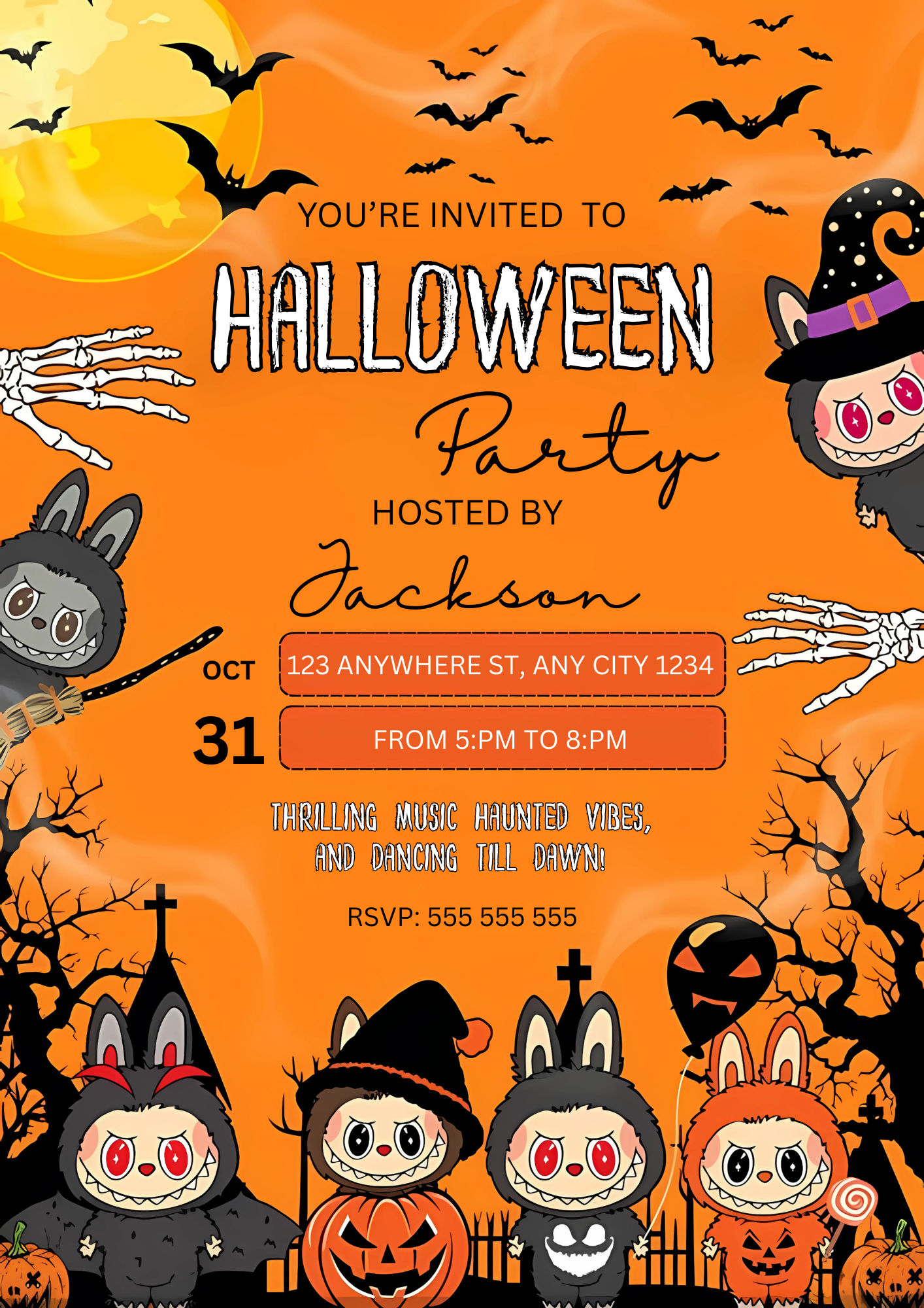 Labubu Halloween Party - CreativeRino