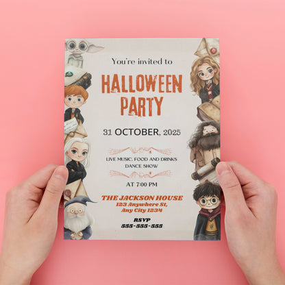 Harry Potter Halloween Invitation - CreativeRino