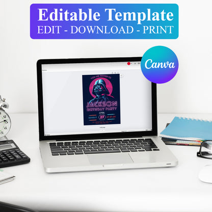 Star Wars Birthday Invitation Template - CreativeRino