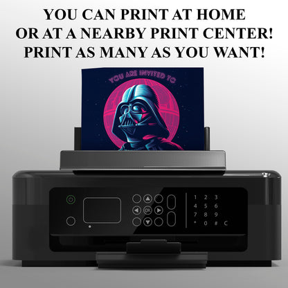 Star Wars Birthday Invitation Template - CreativeRino