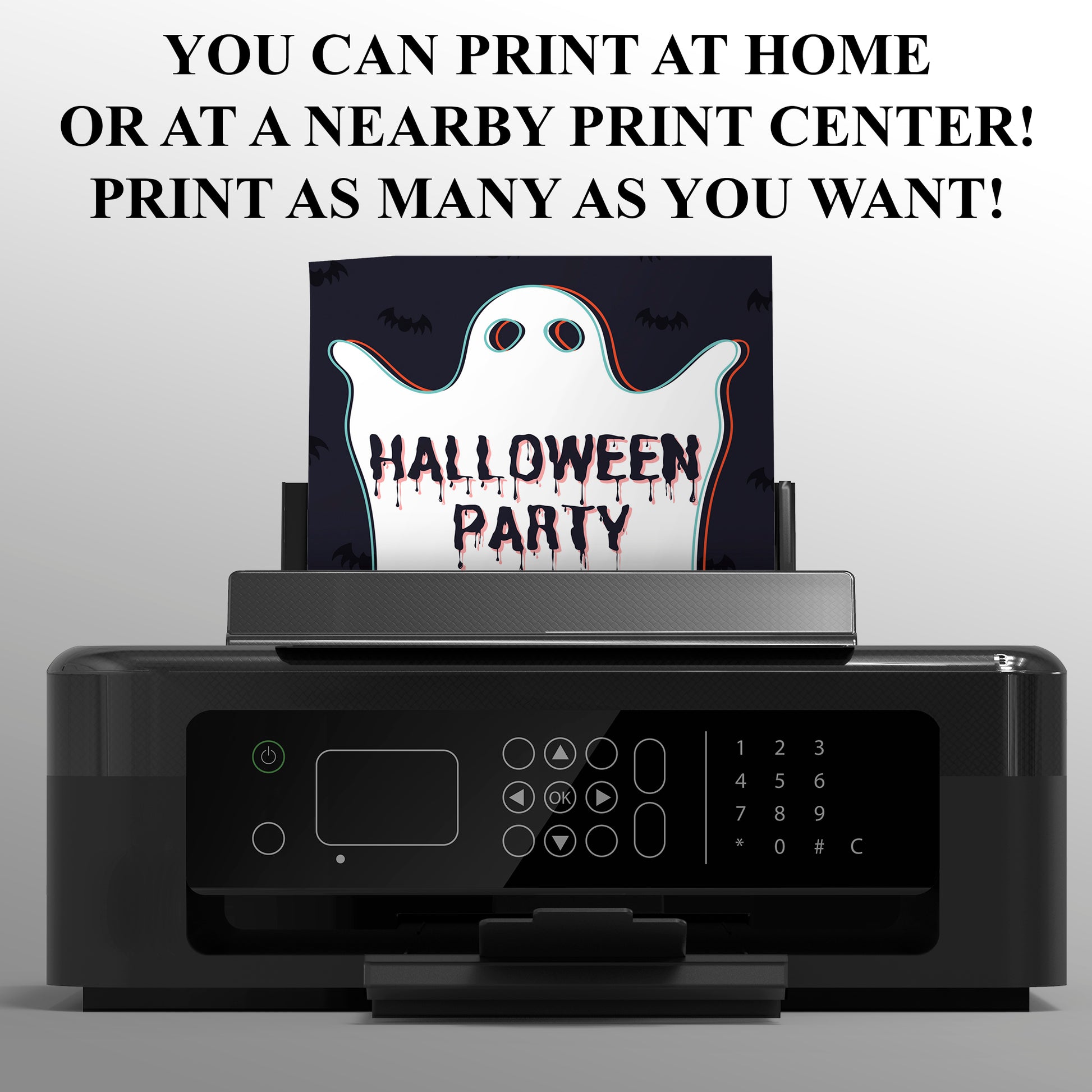Ghost Halloween Party Invitation - CreativeRino