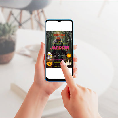 Halloween Birthday Party Invitation Template - CreativeRino