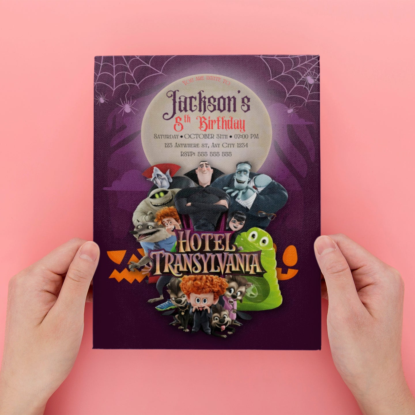 Hotel Transylvania Halloween Birthday Invitation - CreativeRino