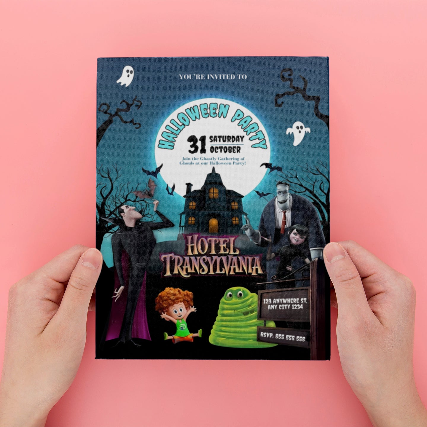 Hotel Transylvania Halloween Party Invitation - CreativeRino